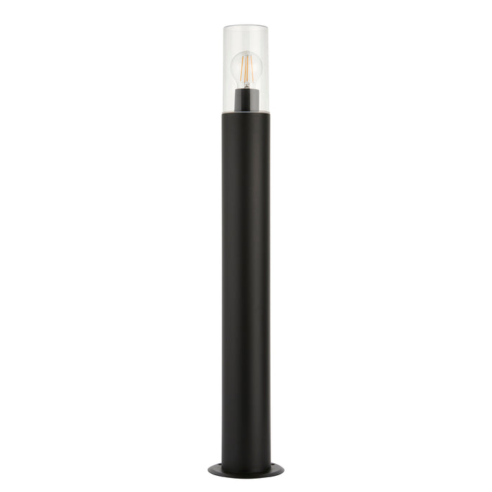 Saxby 98440 Hayden bollard IP44 15W Anthracite grey & clear pc 15W LED E27 (Required) - westbasedirect.com
