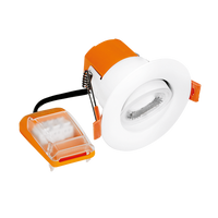 Enlite FD2/CS 230V 6W LED IP65 Adjustable Dimmable Fire Rated Downlight White 3000K/4000K/6500K