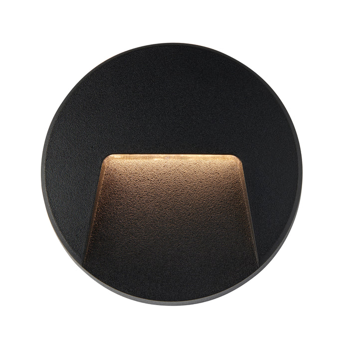 Saxby 99545 Severus CCT round indirect IP65 3W Black abs plastic & clear pc 3W LED module (SMD 2835  CCT) CCT - westbasedirect.com
