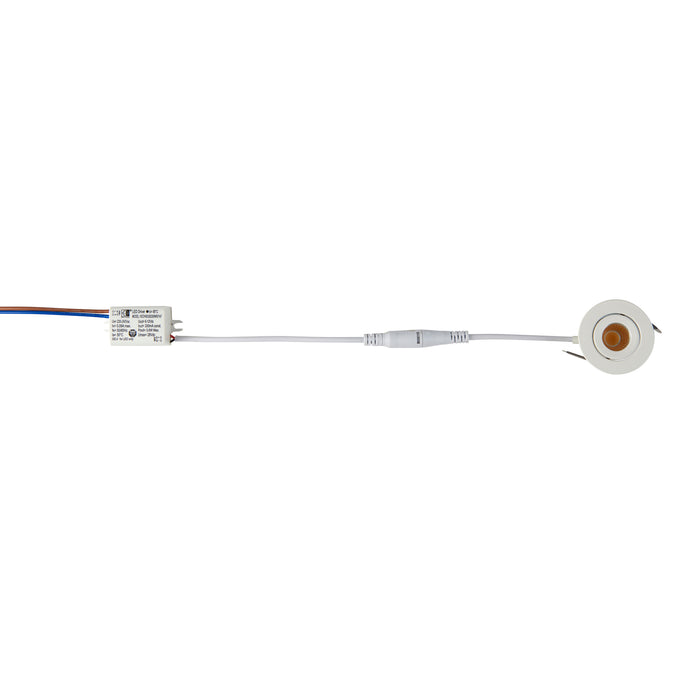 Saxby 99559 LALO Tilt 3000K 4W Matt white paint & clear acrylic 4W LED module (COB) - westbasedirect.com