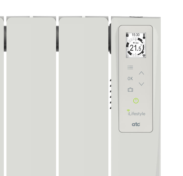 ATC WLS750 iLifestyle Oil Filled Electric Thermal Radiator White 750W 0.75kW - westbasedirect.com