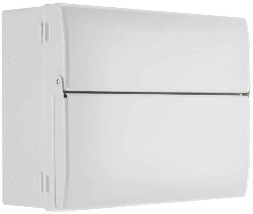 BG Fortress CF12D886 12 Module 6 Way Unpopulated Dual RCD Consumer Unit with 100A Main Switch & 2x 80A Type A 30mA RCD - westbasedirect.com