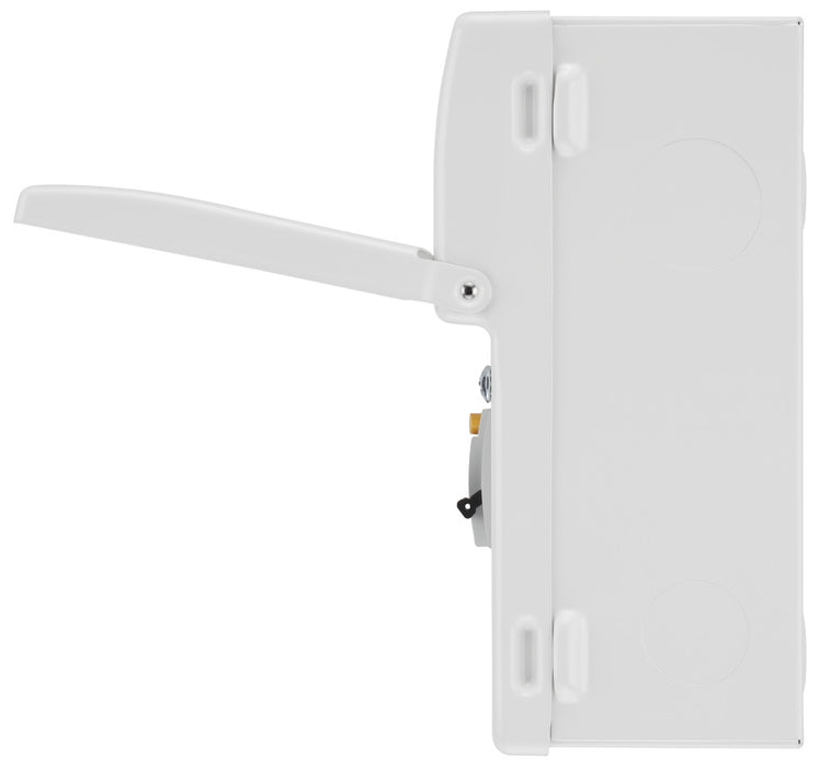 BG Fortress CF6R14 6 Module 4 Way Unpopulated RCD Incomer Consumer Unit with 1x 100A Type A 30mA RCD - westbasedirect.com