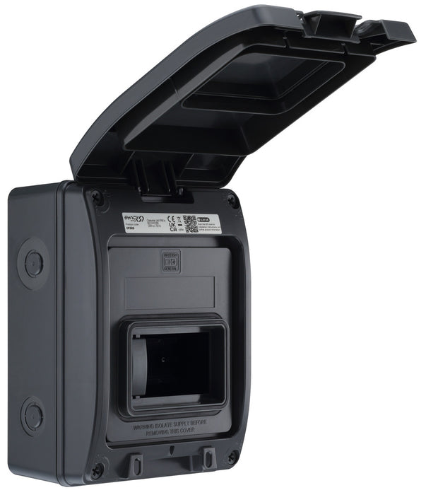 BG CP55G 5 Module IP66 Weatherproof Grey Plastic Empty Enclosure - westbasedirect.com