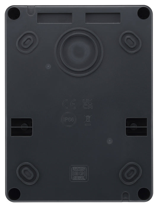 BG CP5MRDPS1G 5 Module IP66 Weatherproof Grey Plastic EV Charger Circuit Protection with 100A Main Switch, 40A 30mA Type A DP RCBO & Type 2 SPD - westbasedirect.com