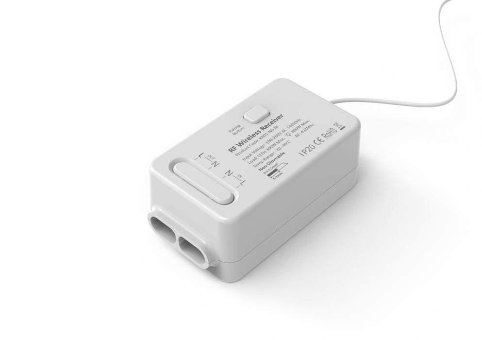 Forum CUL-40038 Culina 1 Channel Kinetic Switch RF Receiver Non-Dimmable IP20 White - westbasedirect.com
