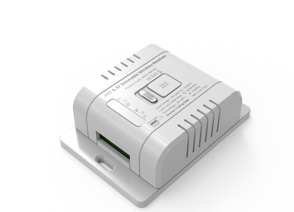 Forum CUL-40040 Culina 1 Channel Smart Tuya RF & Wifi Kinetic Dimmer IP20 White - westbasedirect.com