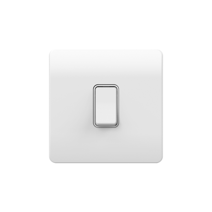 Forum CUL-42499 Culina 1 Gang Kinetic Switch Frame For Slim Grid White - westbasedirect.com