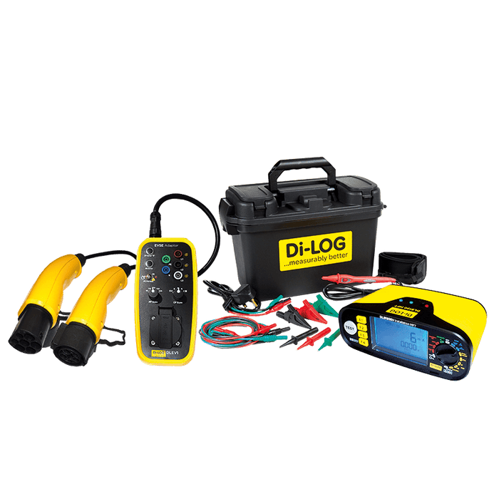Di-LOG DL9130EVPVKIT 18th Edition Advanced EV Multifunction Tester c/w EV DLEV1 Adaptor & SL300 Advanced Solar PV Test Kit Bundle - westbasedirect.com