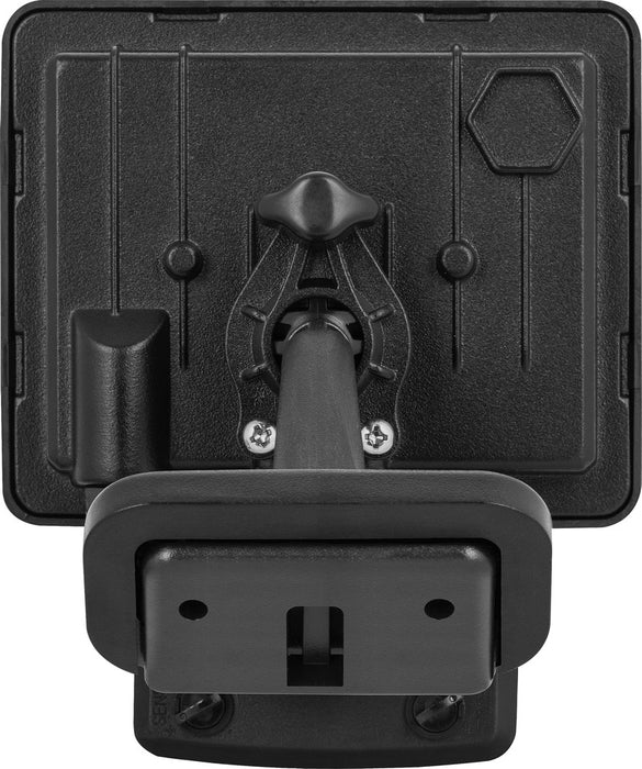 Luceco EFLD10B40P-06 10W Essence Security PIR Floodlight with Ball Joint 1m Cable - Dusk-Till-Dawn Override PIR - Black - westbasedirect.com