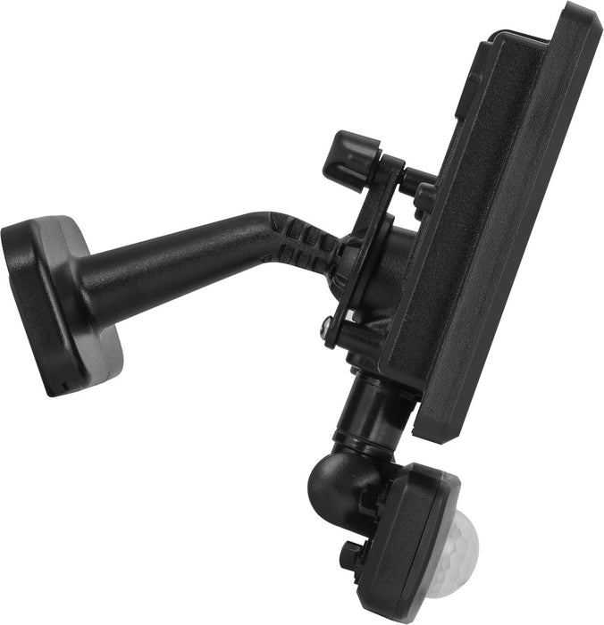 Luceco EFLD20B40P-06 20W Essence Security PIR Floodlight with Ball Joint 1m Cable - Dusk-Till-Dawn Override PIR - Black - westbasedirect.com