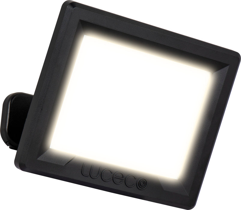 Luceco EFLD30B40-06 30W Essence Security Non-PIR Floodlight with Ball Joint 1m Cable - Black - westbasedirect.com