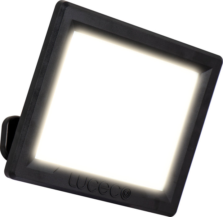 Luceco EFLD50B40-06 50W Essence Security Non-PIR Floodlight with Ball Joint 1m Cable - Black - westbasedirect.com