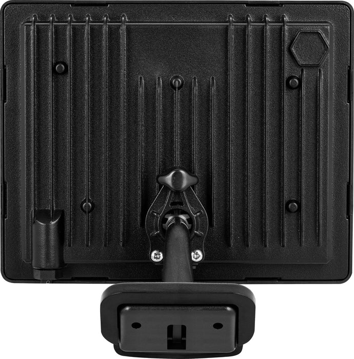 Luceco EFLD50B40P-06 50W Essence Security PIR Floodlight with Ball Joint 1m Cable - Dusk-Till-Dawn Override PIR - Black - westbasedirect.com