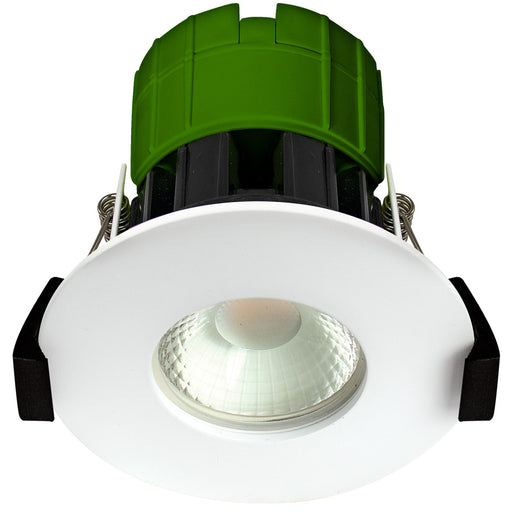 Luceco EFT60WCC/6 3000K 4000K 6500K FType Colour Change 6W IP65 Fire Rated Downlight - White (6 Pack) - westbasedirect.com