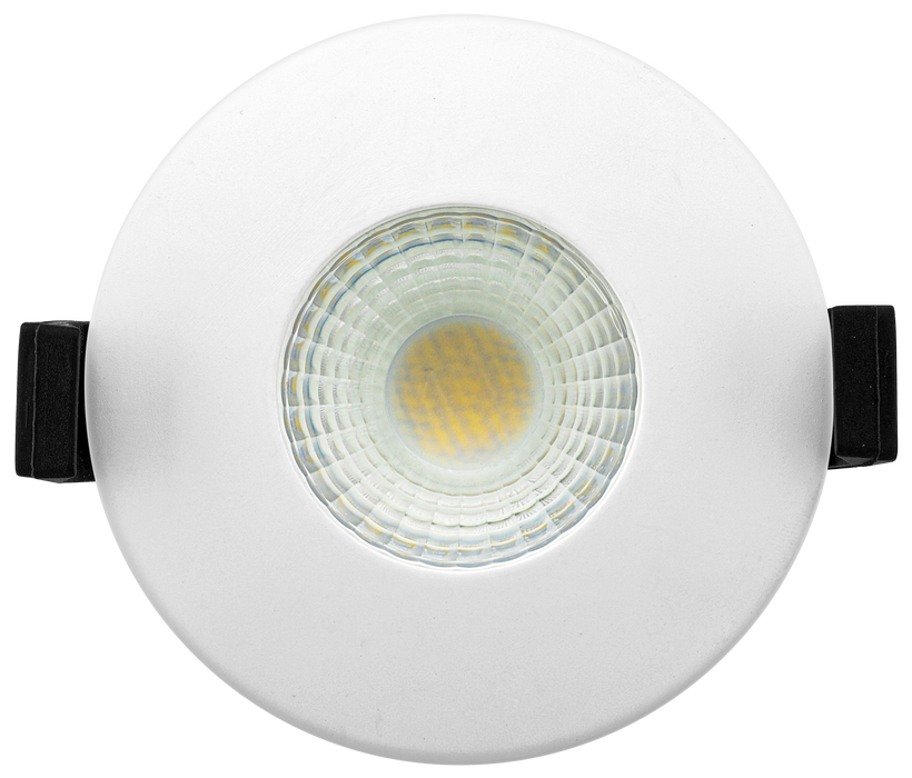 Luceco EFT60WCC 3000K 4000K 6500K FType Colour Change 6W IP65 Fire Rated Downlight - White - westbasedirect.com