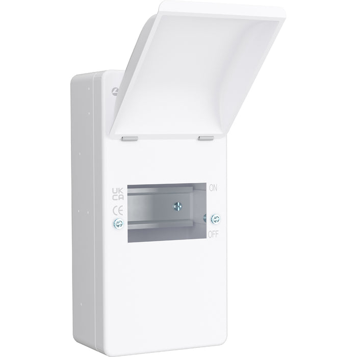 LIVE Electrical EMU4 4 Way IP40 Metal Enclosure with Lid