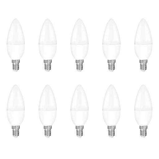 Aurora EN-DCNDE145/27 EDim 230V Candle E14 5W 400lm Dimmable LED Lamp 2700K Warm White (10 Pack) - westbasedirect.com