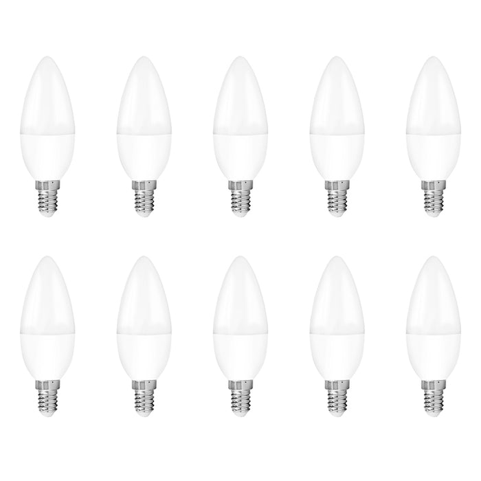 Aurora EN-DCNDE145/27 EDim 230V Candle E14 5W 400lm Dimmable LED Lamp 2700K Warm White (10 Pack) - westbasedirect.com