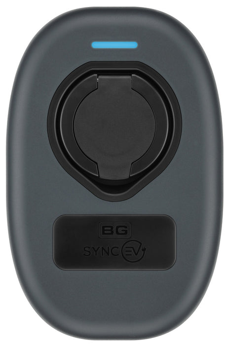 BG SyncEV EVWC2S22GR EV Wall Charger 22kW Three Phase Type 2 Socketed Wi-Fi/LAN/RFID - Black - westbasedirect.com