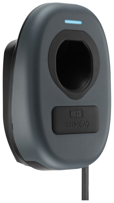 BG SyncEV EVWC2T7G EV Wall Charger 7.4kW Single Phase Type 2 Tethered Wi-Fi, 7.5m cable (incl. CT clamp) - westbasedirect.com