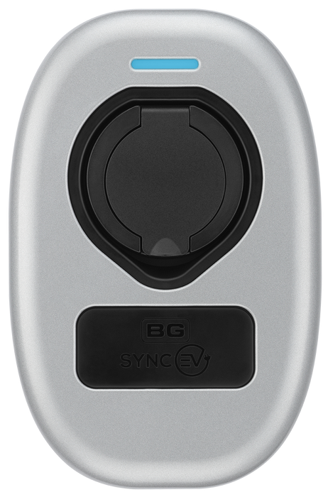 BG SyncEV EVWC2S22GGR EV Wall Charger 22kW Three Phase Type 2 Socketed Wi-Fi/LAN/4G/RFID - Black - westbasedirect.com