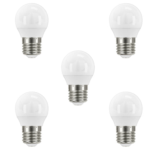 Eveready S13606 E27 ES Golf LED Bulb Opal 4.9W 470lm Warm White 3000K (5 Pack) - westbasedirect.com