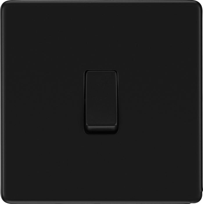 BG FFB13 Flatplate Screwless Intermediate Light Switch 10A - Matt Black - westbasedirect.com
