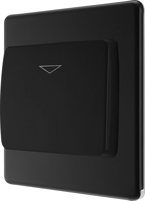 BG FFBKYCSB Flatplate Screwless Hotel Key Card Switch 16A - Black Insert - Matt Black - westbasedirect.com