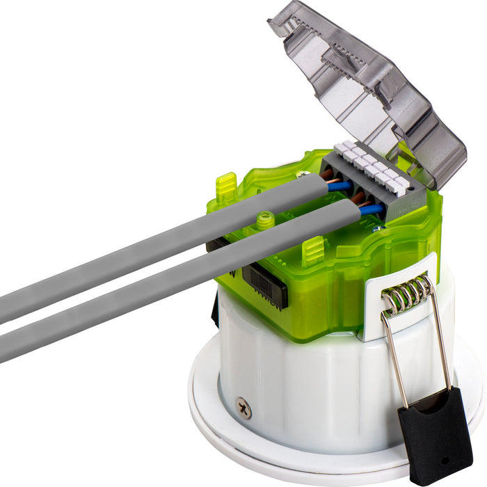 Luceco FTA6WD2W FType MK2 4W/6W 690lm Power Change & CCT Change 3000K/4000K Dim2Warm IP20 White - Adjustable - westbasedirect.com