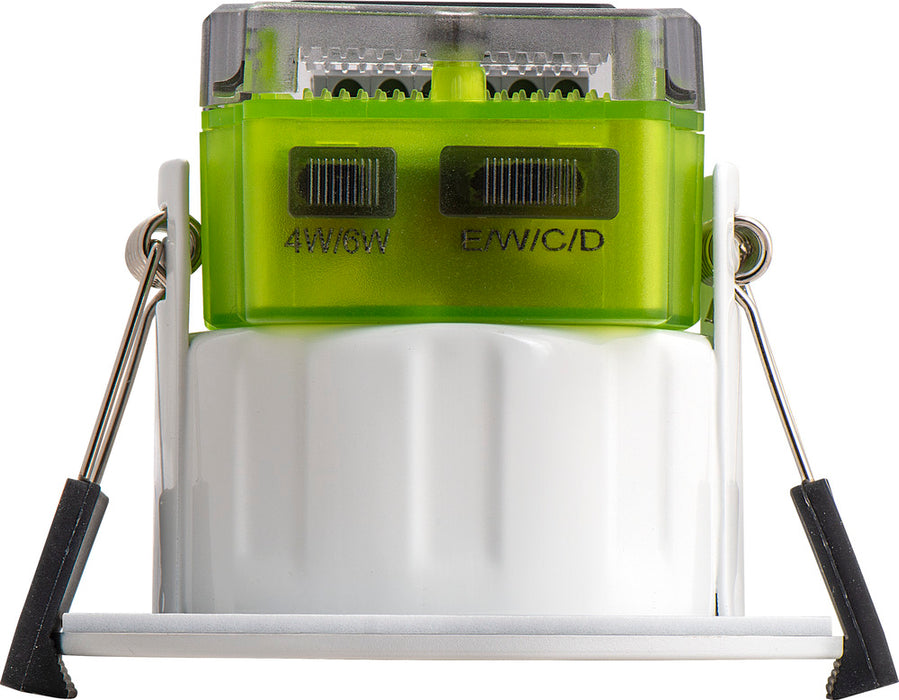 Luceco FTR6WCCT FType MK2 4W/6W 750lm Power Change & 4 Colour CCT 2700K/3000K/4000K/6000K Dimmable IP65 White - Regressed - westbasedirect.com