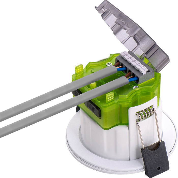 Luceco FTR6WCCT FType MK2 4W/6W 750lm Power Change & 4 Colour CCT 2700K/3000K/4000K/6000K Dimmable IP65 White - Regressed - westbasedirect.com