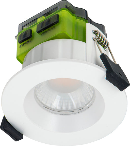 Luceco FTR6WD2W FType MK2 4W/6W 690lm Power Change & CCT Change 3000K/4000K Dim2Warm Dimmable IP65 White - Regressed - westbasedirect.com