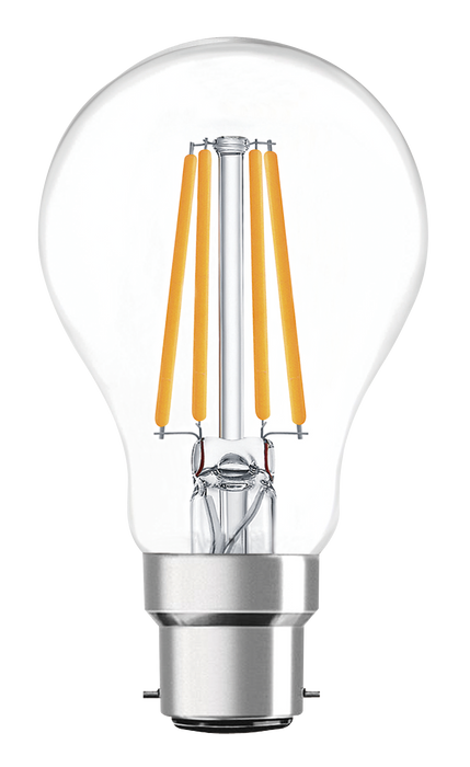 Eveready S15487 B22 BC GLS Filament Clear LED Bulb 8W 1050lm Warm White 2700K - westbasedirect.com