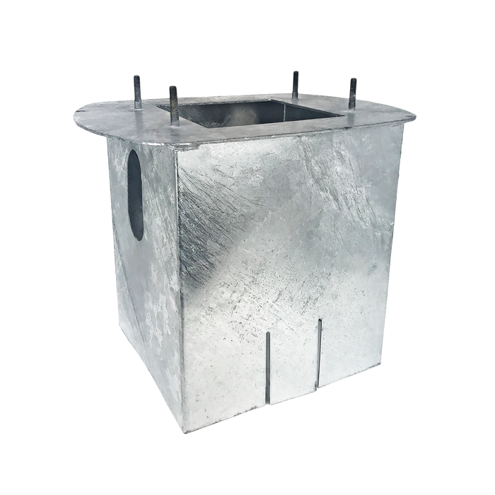 Rolec GMQR0010 Quantum Galvanised Steel Ground Mounting Base - westbasedirect.com