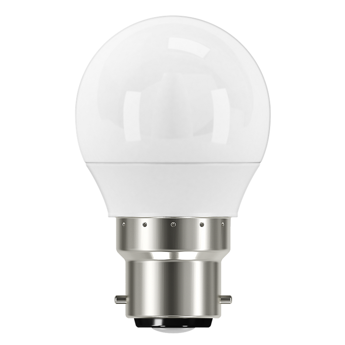 Energizer S8838 4.9W 470lm B22 BC Golf LED Bulb Opal Warm White 2700K - westbasedirect.com