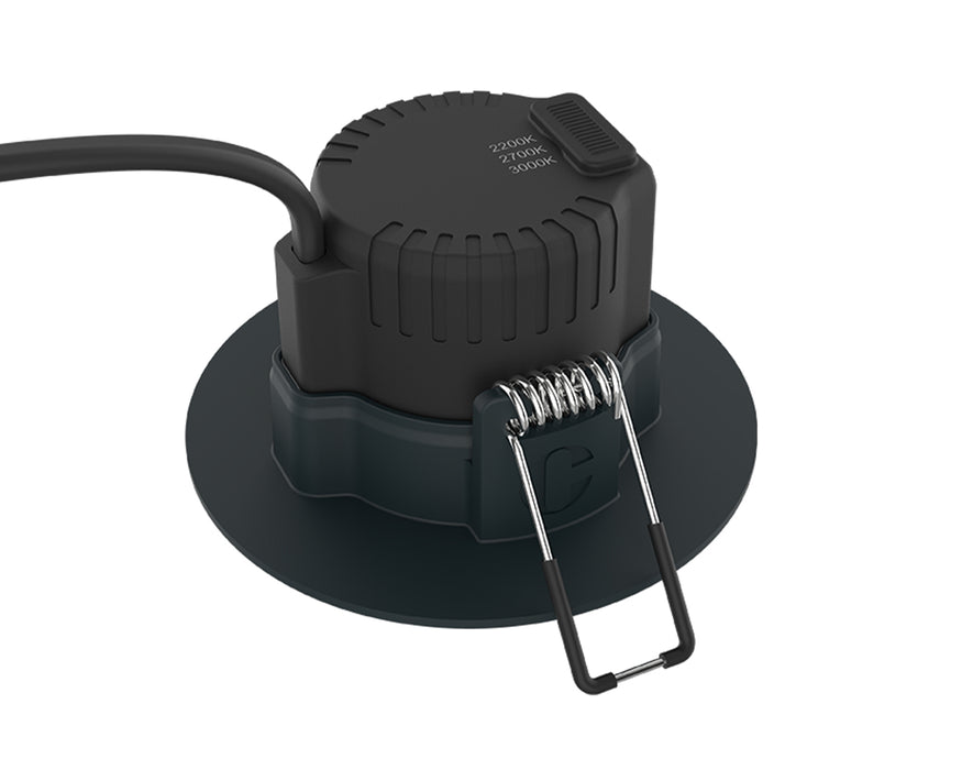Collingwood H2EXT1A H2 Pro Extreme CSP IP65 5W & Colour Switchable LED Outdoor Soffit Downlight 2200K/2700K/3000K Anthracite Grey - westbasedirect.com