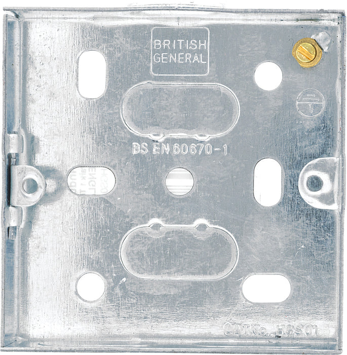 BG HGS01 1G 16mm Steel Knockout Box - westbasedirect.com