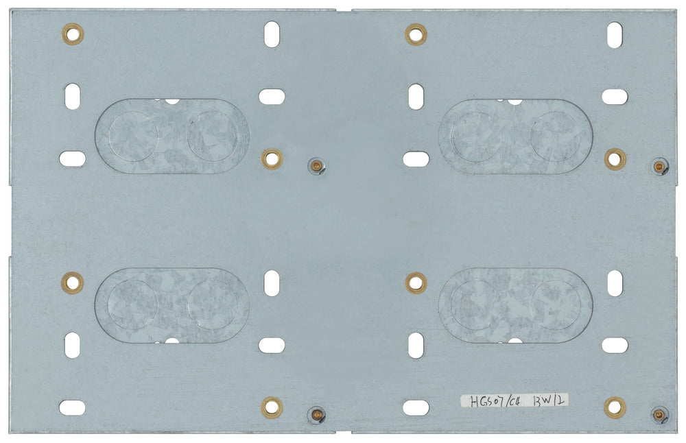 BG HGS07/C4 4x2G 47mm Steel Knockout Box - Combination Plate - westbasedirect.com