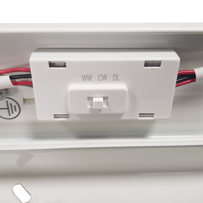Integral ILBTC160 Lightspan+ Pro T8 Batten 4Ft Power & CCT Adjustable - 22/27/34/40W 3000/4000/6500K 2970-5800Lm 145Lm/W 120 Beam Linkable Non-Dimm - westbasedirect.com