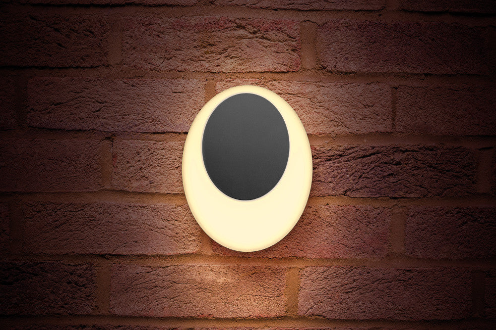 Integral ILDEA002 Outdoor Decorative Wall Light Geolux IP65 600Lm 13W 3000K Omni Directional Dark Grey - westbasedirect.com