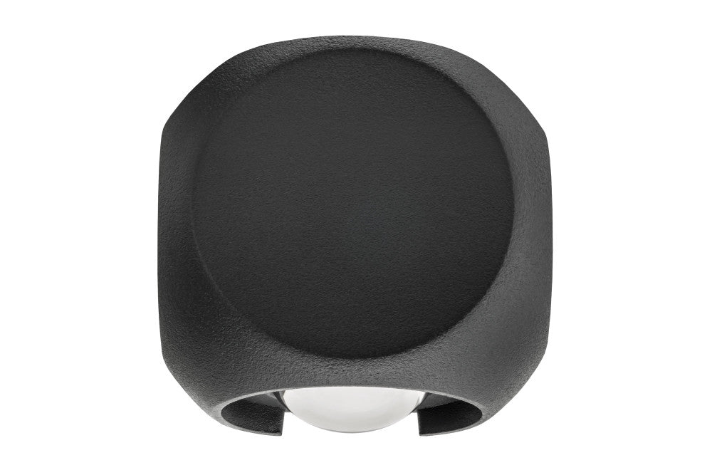 Integral ILDEB034 Outdoor Decorative Wall Light Crosscube 230Lm 4.3W 3000K 2 Way Light Dark Grey - westbasedirect.com