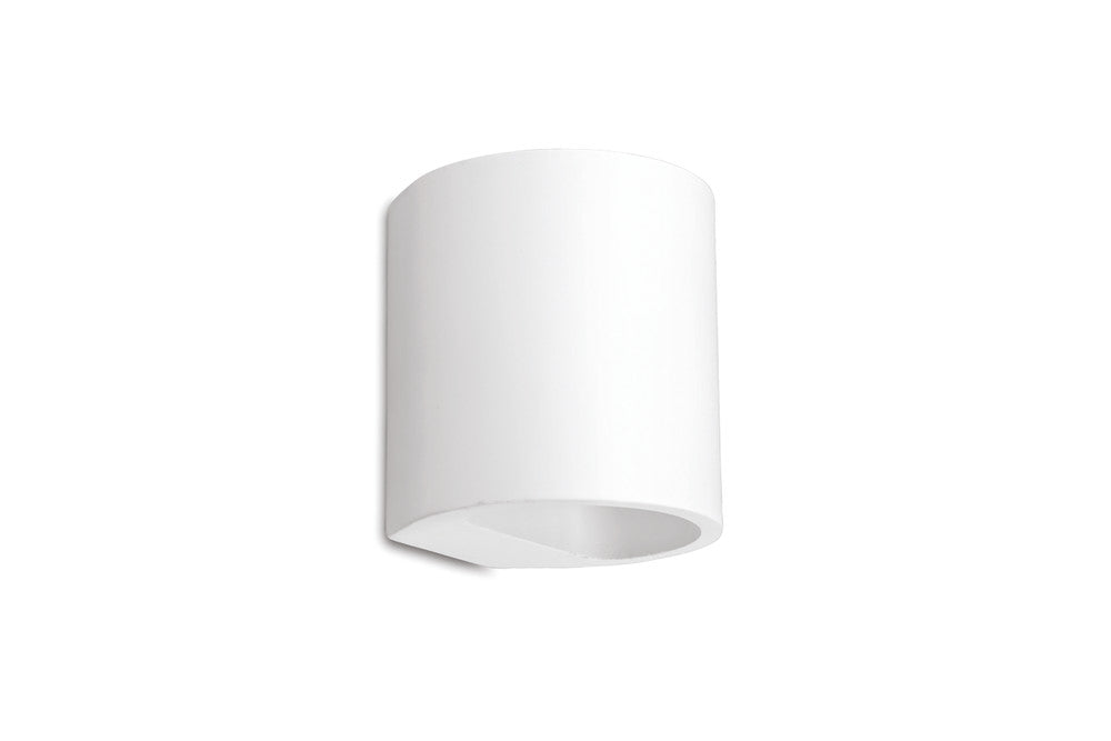 Integral ILDEC001 Indoor Decorative Paintable Gypsum Larissa Wall Light IP20 For 1x G9 Max 40W White