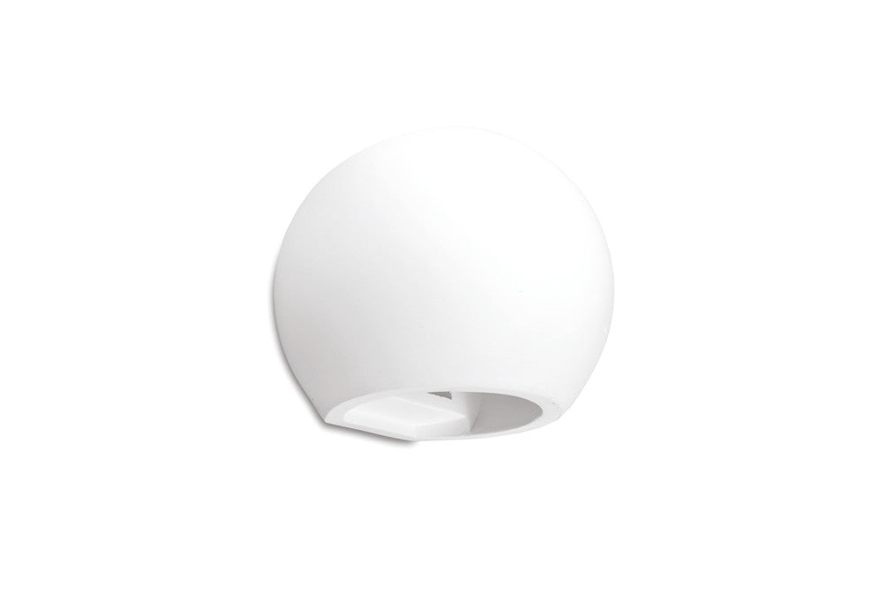 Integral ILDEC002 Indoor Decorative Paintable Gypsum Serres Wall Light IP20 For 1x G9 Max 40W White - westbasedirect.com