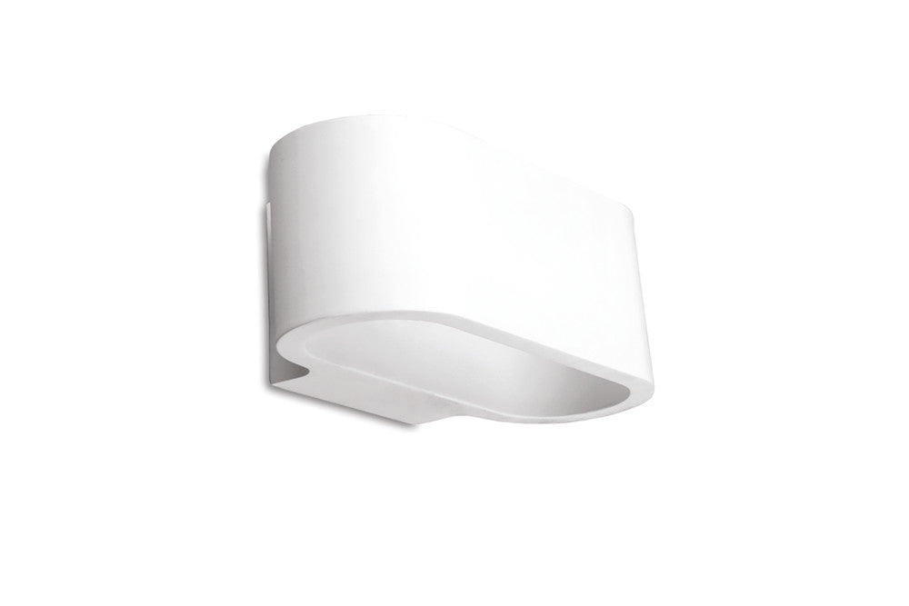 Integral ILDEC004 Indoor Decorative Paintable Gypsum Chania Wall Light IP20 For 1x G9 Max 40W White - westbasedirect.com