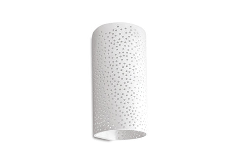 Integral ILDEC005 Indoor Decorative Paintable Gypsum Veria Wall Light IP20 For 1x E14 Max 40W White - westbasedirect.com