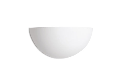 Integral ILDEC008 Indoor Decorative Paintable Gypsum Florina Wall Light IP20 For 1x E14 Max 40W White - westbasedirect.com