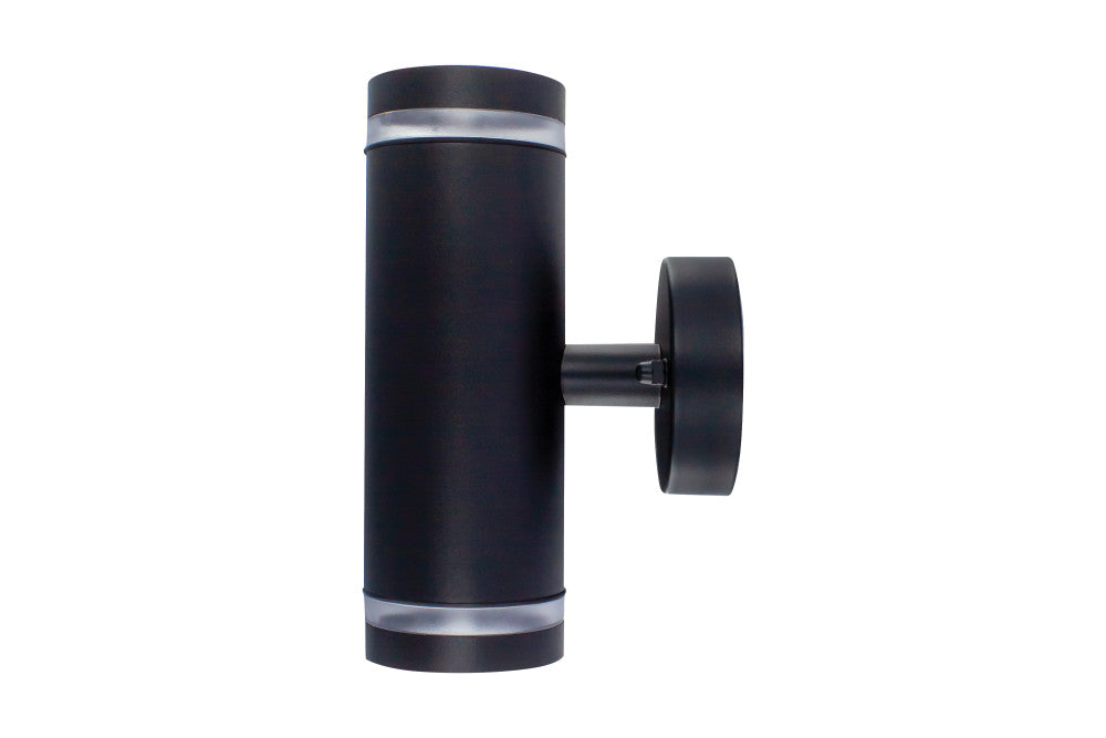 Integral ILDED042 Outdoor Stainless Steel Up And Down GU10 IP65 Wall Light Black - westbasedirect.com