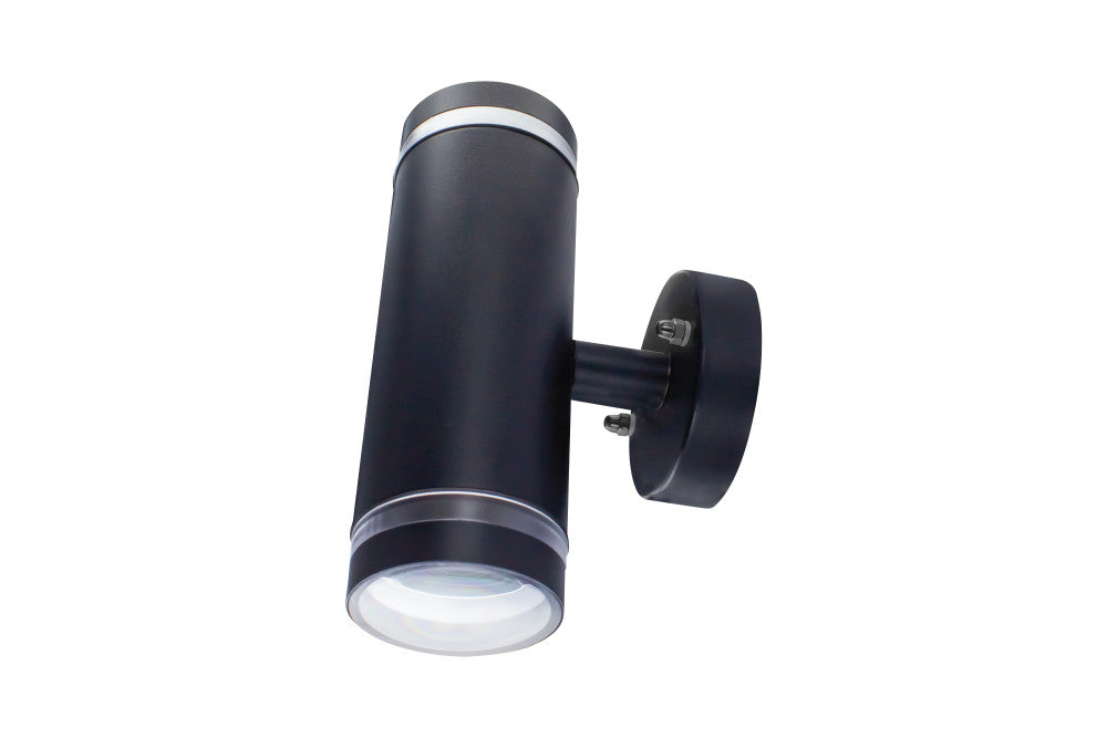 Integral ILDED042 Outdoor Stainless Steel Up And Down GU10 IP65 Wall Light Black - westbasedirect.com