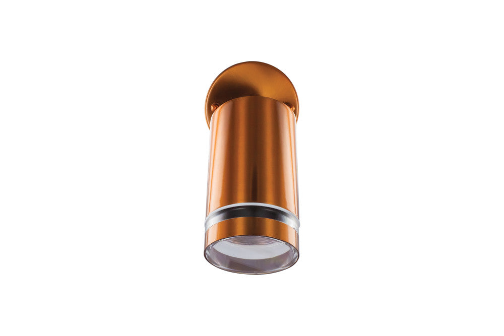 Integral ILDED055 Outdoor Stainless Steel Adjustable GU10 IP65 Wall Spotlight Copper - westbasedirect.com